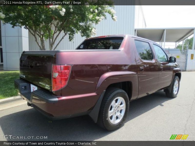 Dark Cherry Pearl / Beige 2011 Honda Ridgeline RTS