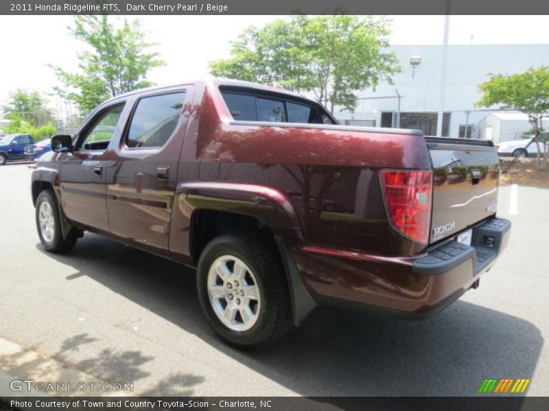 Dark Cherry Pearl / Beige 2011 Honda Ridgeline RTS