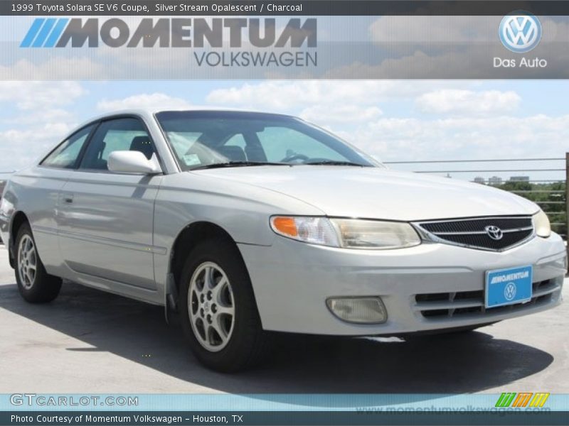 Silver Stream Opalescent / Charcoal 1999 Toyota Solara SE V6 Coupe