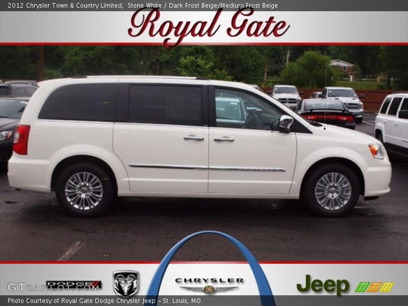 Stone White / Dark Frost Beige/Medium Frost Beige 2012 Chrysler Town & Country Limited