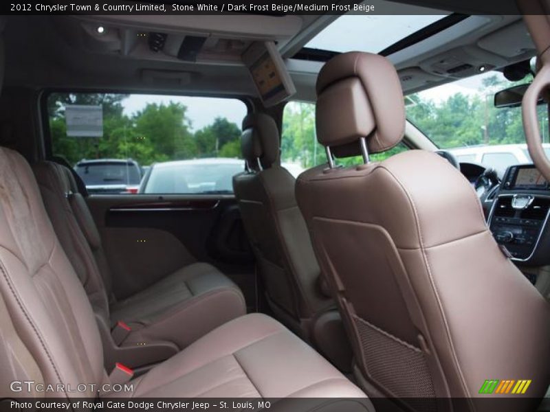 Stone White / Dark Frost Beige/Medium Frost Beige 2012 Chrysler Town & Country Limited