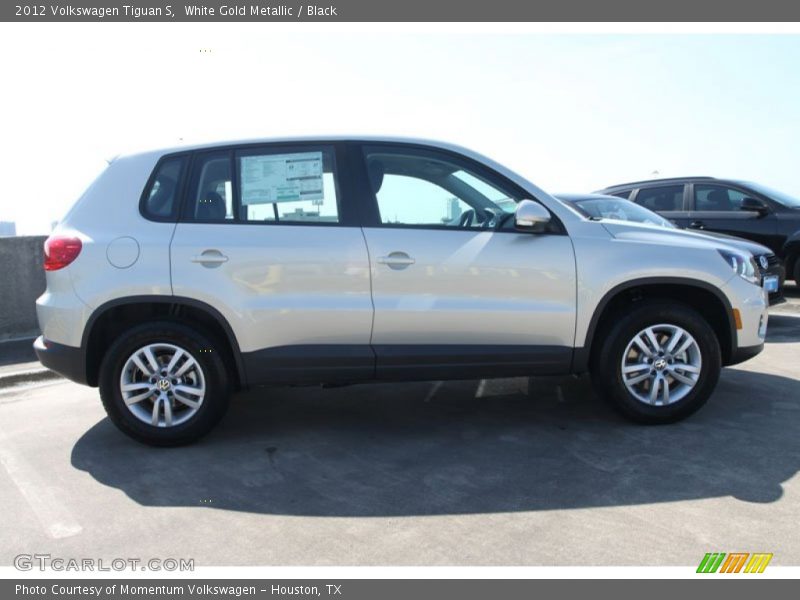 White Gold Metallic / Black 2012 Volkswagen Tiguan S