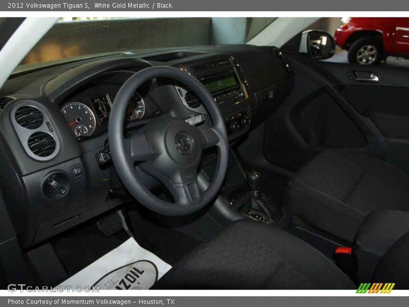 White Gold Metallic / Black 2012 Volkswagen Tiguan S