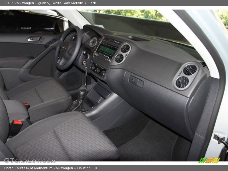 White Gold Metallic / Black 2012 Volkswagen Tiguan S