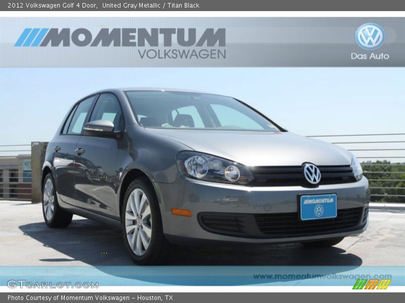 United Gray Metallic / Titan Black 2012 Volkswagen Golf 4 Door