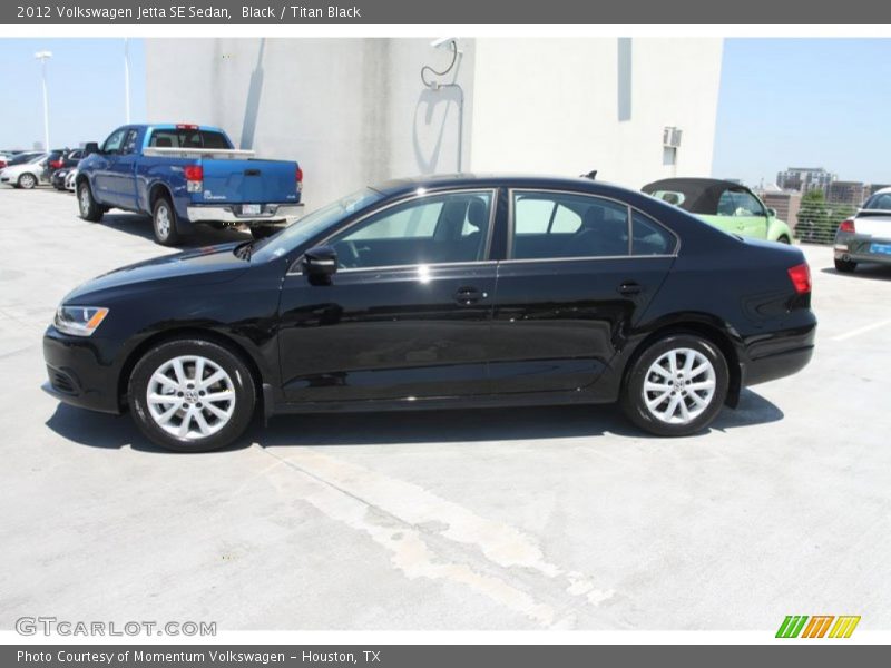 Black / Titan Black 2012 Volkswagen Jetta SE Sedan