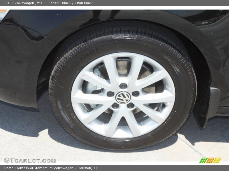 Black / Titan Black 2012 Volkswagen Jetta SE Sedan