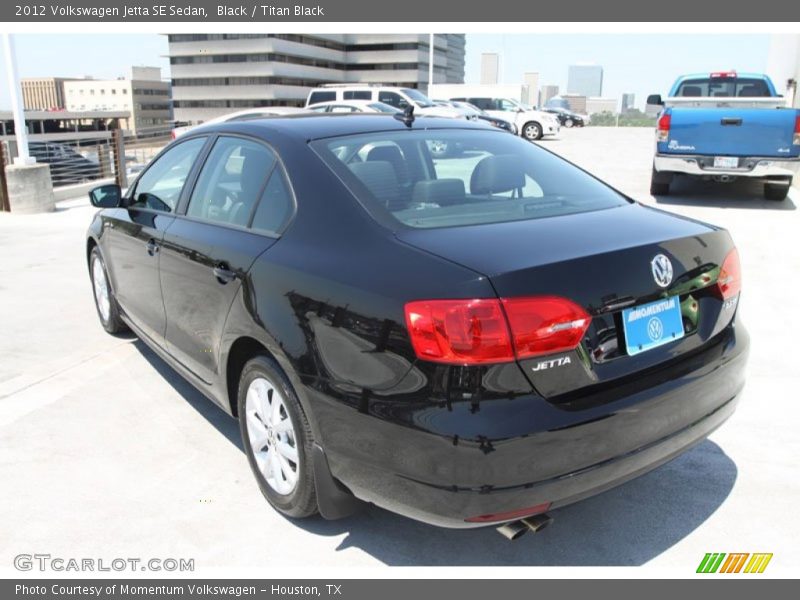 Black / Titan Black 2012 Volkswagen Jetta SE Sedan