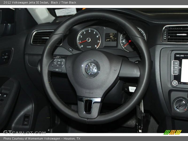 Black / Titan Black 2012 Volkswagen Jetta SE Sedan