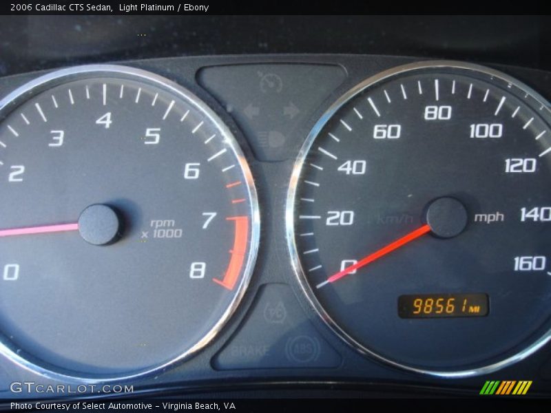 Light Platinum / Ebony 2006 Cadillac CTS Sedan
