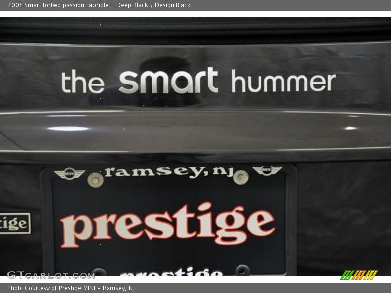 Deep Black / Design Black 2008 Smart fortwo passion cabriolet