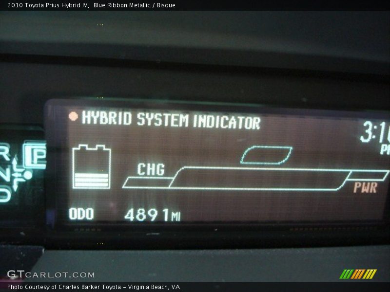 Blue Ribbon Metallic / Bisque 2010 Toyota Prius Hybrid IV
