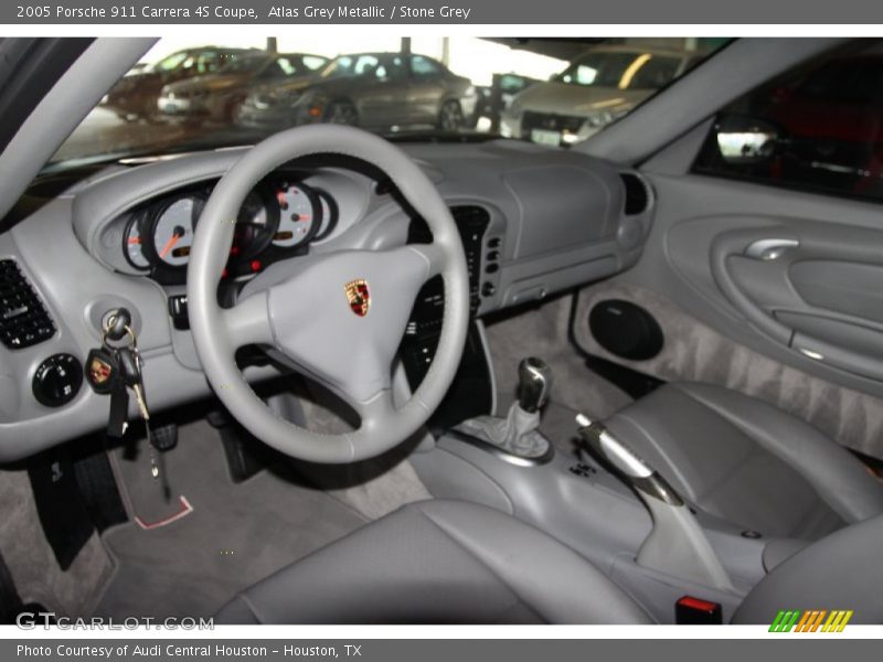 Atlas Grey Metallic / Stone Grey 2005 Porsche 911 Carrera 4S Coupe
