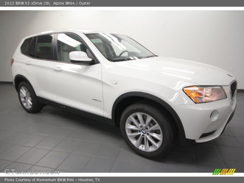 Alpine White / Oyster 2013 BMW X3 xDrive 28i