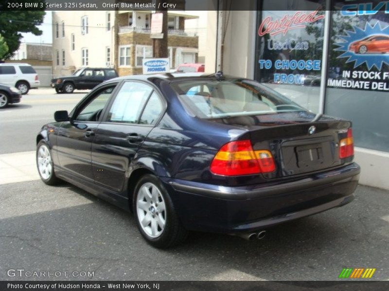 Orient Blue Metallic / Grey 2004 BMW 3 Series 325i Sedan