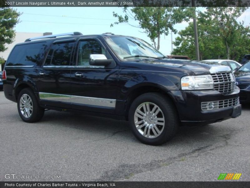 Dark Amethyst Metallic / Stone 2007 Lincoln Navigator L Ultimate 4x4