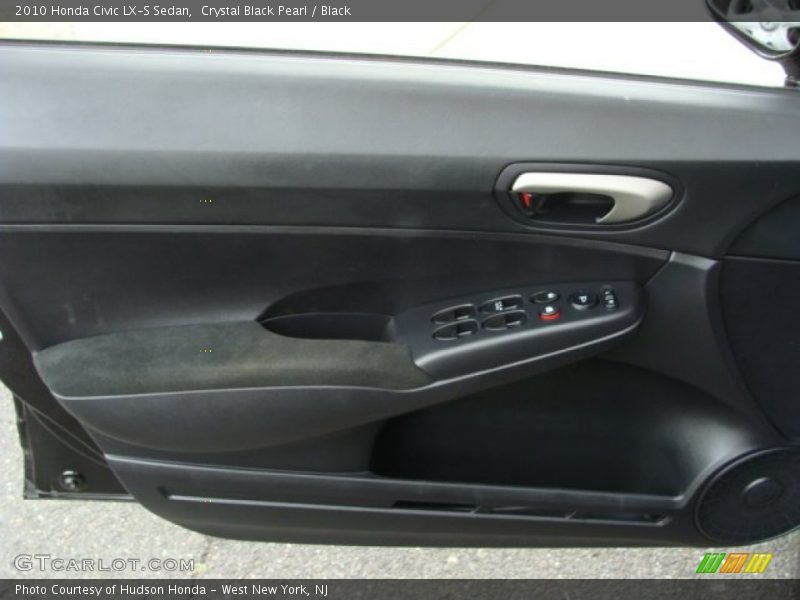 Crystal Black Pearl / Black 2010 Honda Civic LX-S Sedan