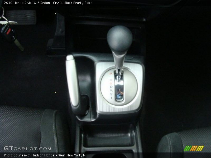 Crystal Black Pearl / Black 2010 Honda Civic LX-S Sedan
