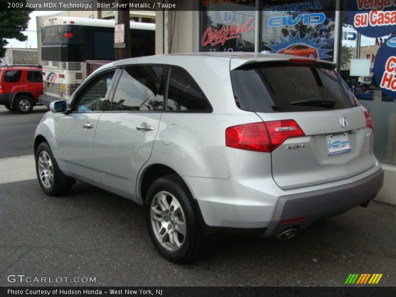 Billet Silver Metallic / Taupe 2009 Acura MDX Technology