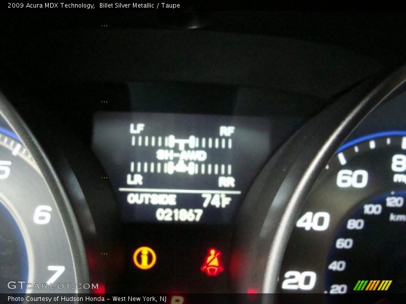 Billet Silver Metallic / Taupe 2009 Acura MDX Technology