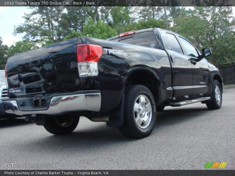 Black / Black 2010 Toyota Tundra TRD Double Cab