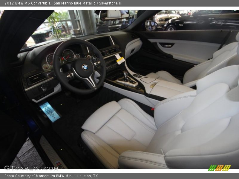  2012 M6 Convertible Silverstone II Interior