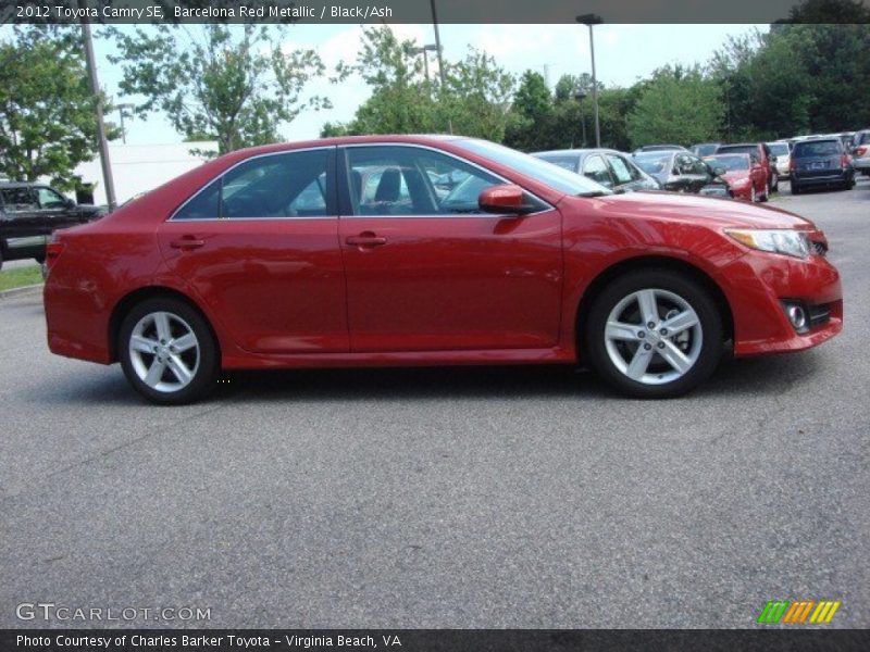 Barcelona Red Metallic / Black/Ash 2012 Toyota Camry SE