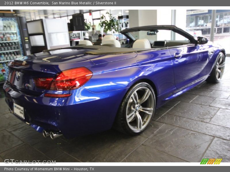 San Marino Blue Metallic / Silverstone II 2012 BMW M6 Convertible