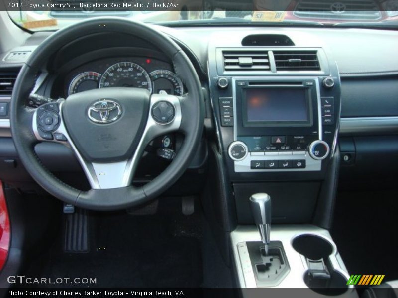 Barcelona Red Metallic / Black/Ash 2012 Toyota Camry SE