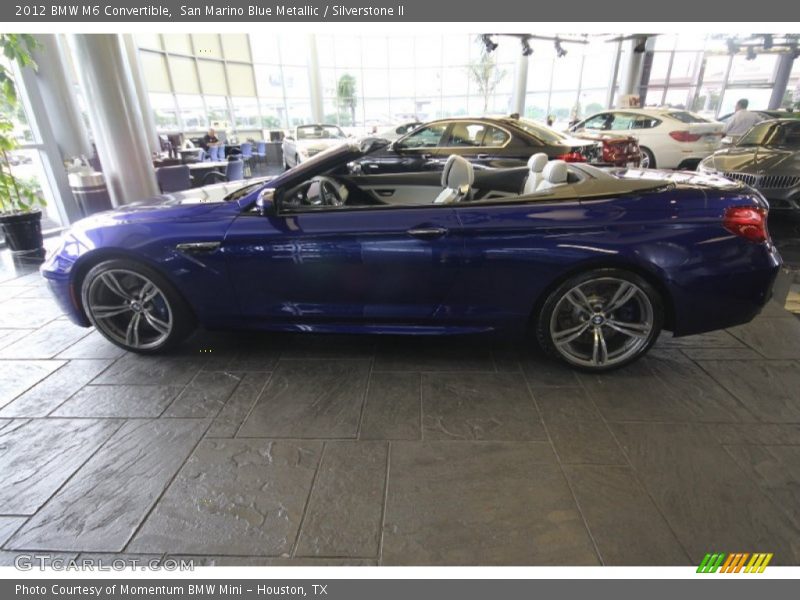 San Marino Blue Metallic / Silverstone II 2012 BMW M6 Convertible