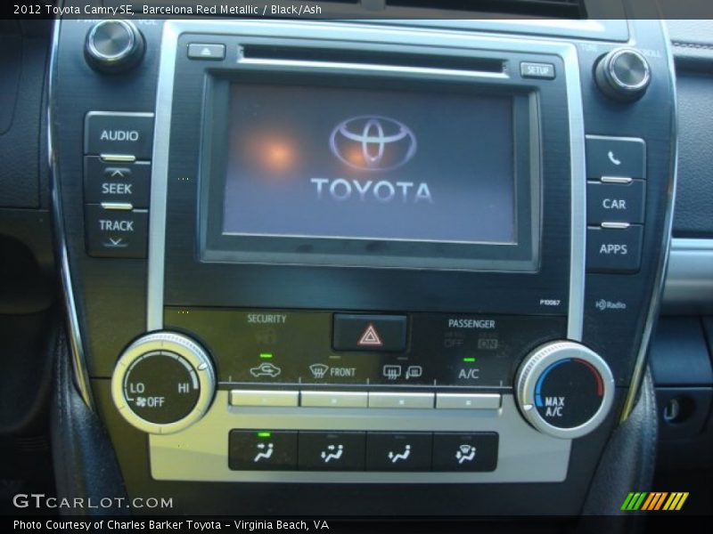 Barcelona Red Metallic / Black/Ash 2012 Toyota Camry SE