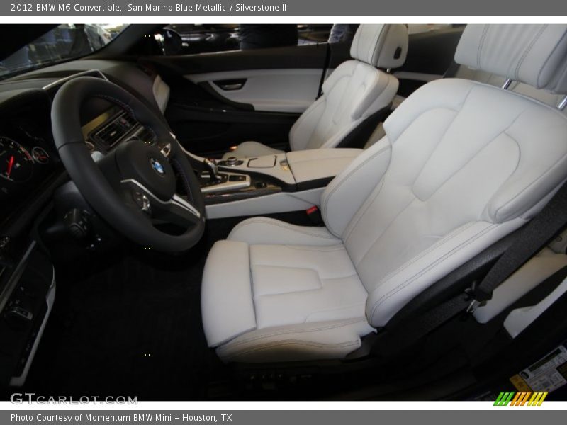  2012 M6 Convertible Silverstone II Interior