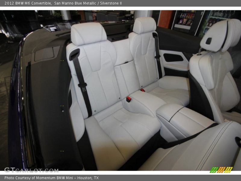 Rear Seat of 2012 M6 Convertible