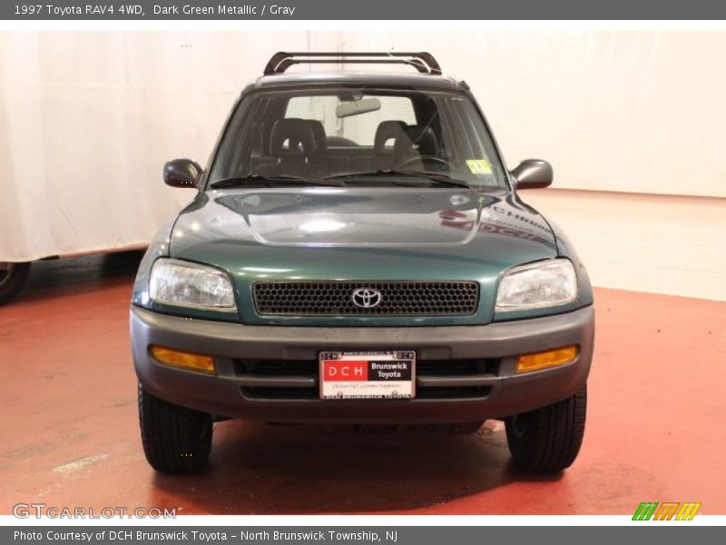 Dark Green Metallic / Gray 1997 Toyota RAV4 4WD