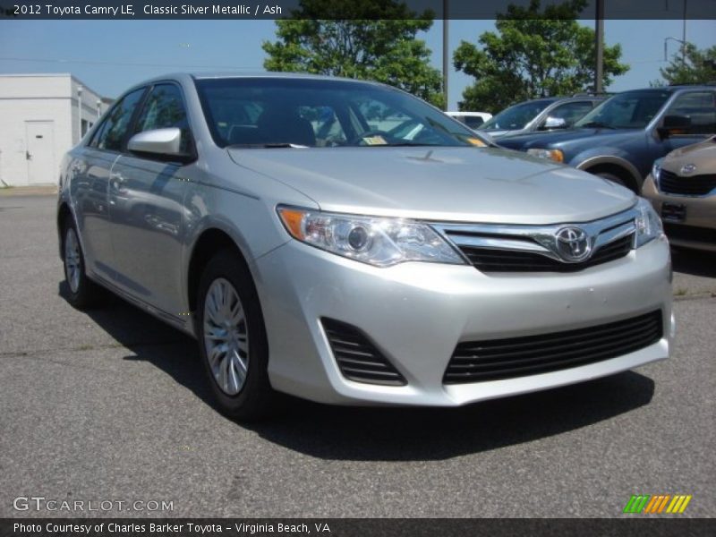 Classic Silver Metallic / Ash 2012 Toyota Camry LE