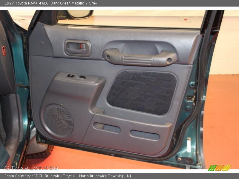 Dark Green Metallic / Gray 1997 Toyota RAV4 4WD