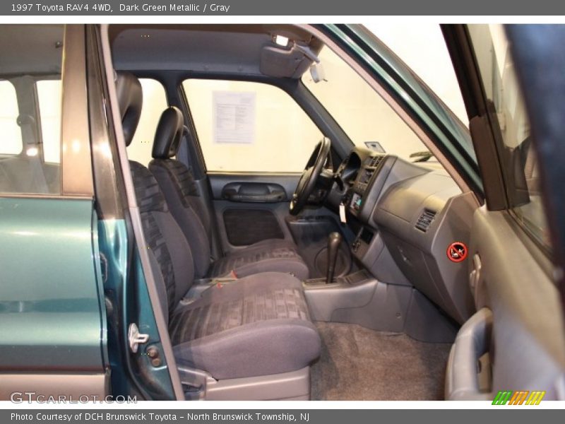 Dark Green Metallic / Gray 1997 Toyota RAV4 4WD