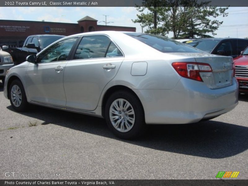 Classic Silver Metallic / Ash 2012 Toyota Camry LE