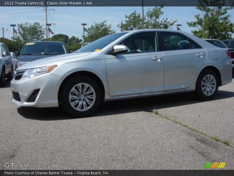 Classic Silver Metallic / Ash 2012 Toyota Camry LE
