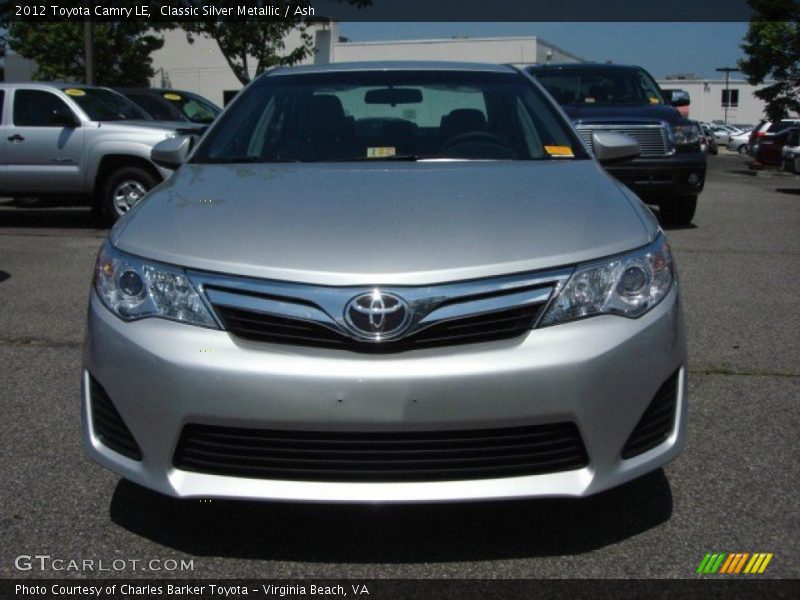 Classic Silver Metallic / Ash 2012 Toyota Camry LE