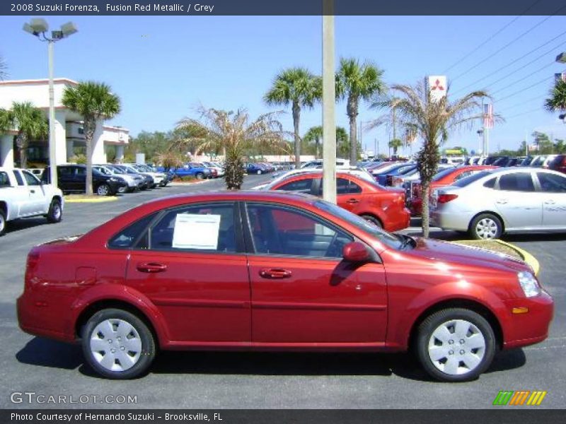 Fusion Red Metallic / Grey 2008 Suzuki Forenza