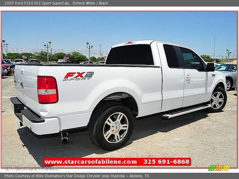 Oxford White / Black 2007 Ford F150 FX2 Sport SuperCab