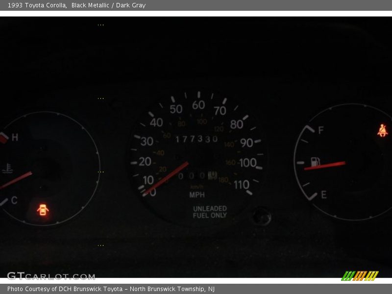 Black Metallic / Dark Gray 1993 Toyota Corolla