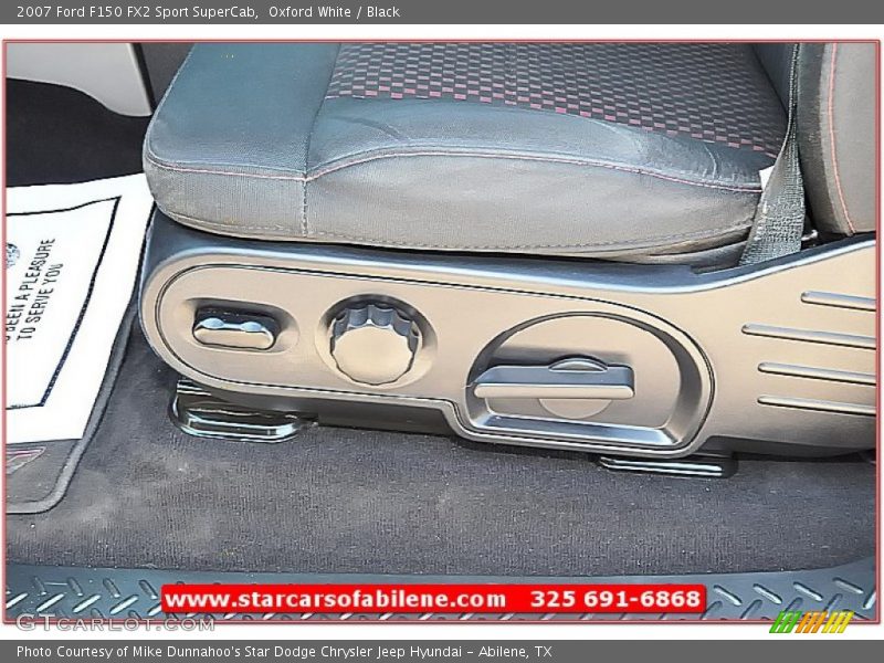 Oxford White / Black 2007 Ford F150 FX2 Sport SuperCab