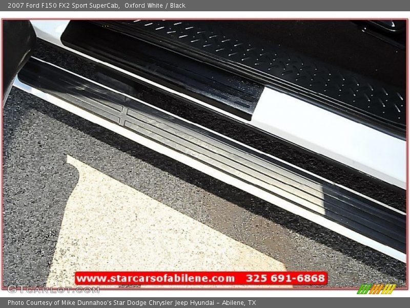 Oxford White / Black 2007 Ford F150 FX2 Sport SuperCab