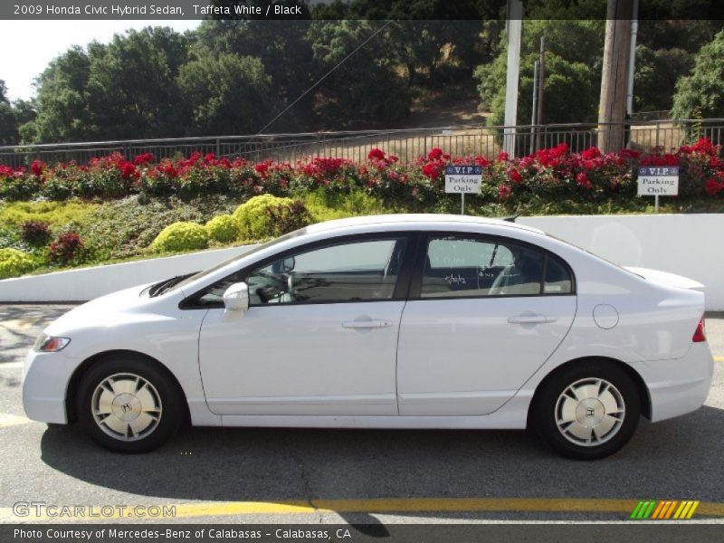 Taffeta White / Black 2009 Honda Civic Hybrid Sedan