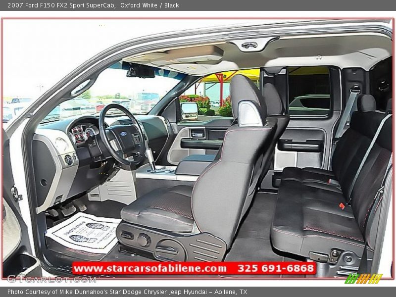 Oxford White / Black 2007 Ford F150 FX2 Sport SuperCab