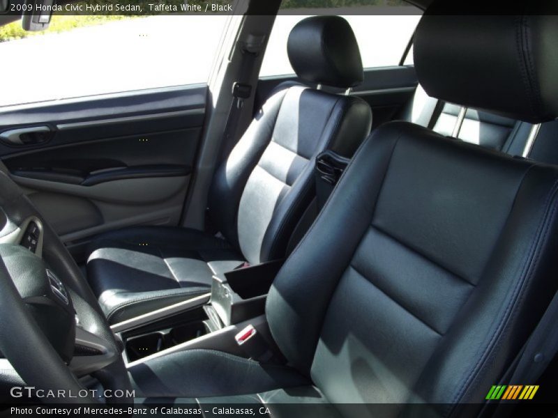Taffeta White / Black 2009 Honda Civic Hybrid Sedan