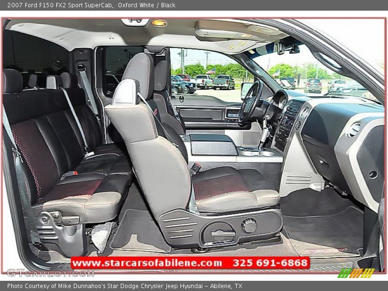 Oxford White / Black 2007 Ford F150 FX2 Sport SuperCab