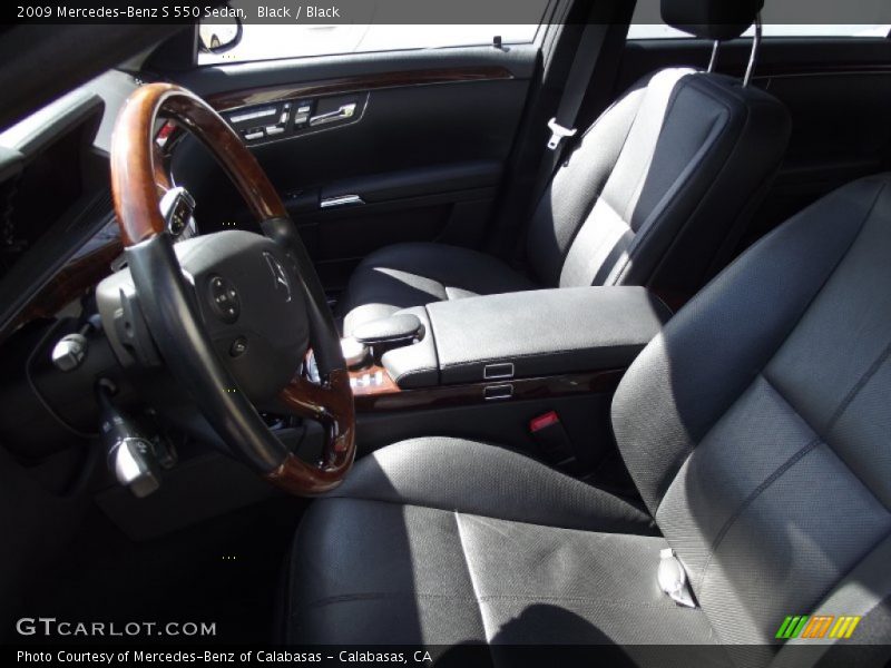 Black / Black 2009 Mercedes-Benz S 550 Sedan